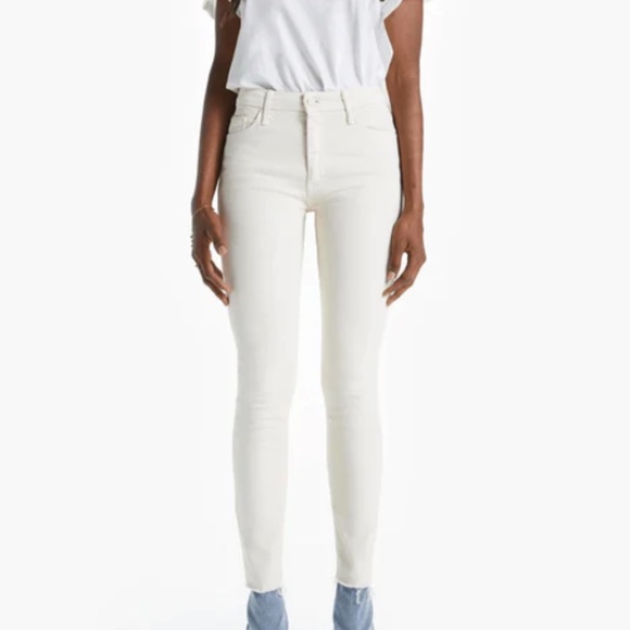 MOTHER High Waisted Looker Ankle Fray in stayin’ alive - Picture 2 of 8